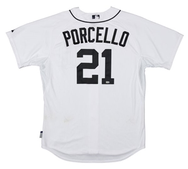 2014 Rick Porcello Game Used Detroit Tigers Home Jersey (MLB Authenticated)